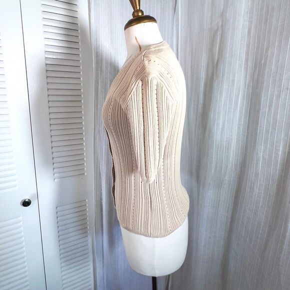 Liz Claiborne | Women’s | Sweaters | S |  Button-Down V-Cut Sweater Shirt - Picture 4 of 6